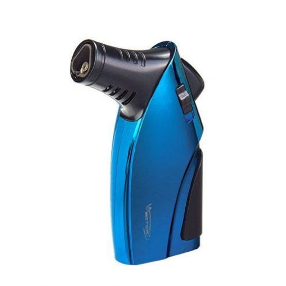 Vector Ironfist Triple Flame Torch Lighter with Cigar Punch Lighter Vector Sparkle Blue  