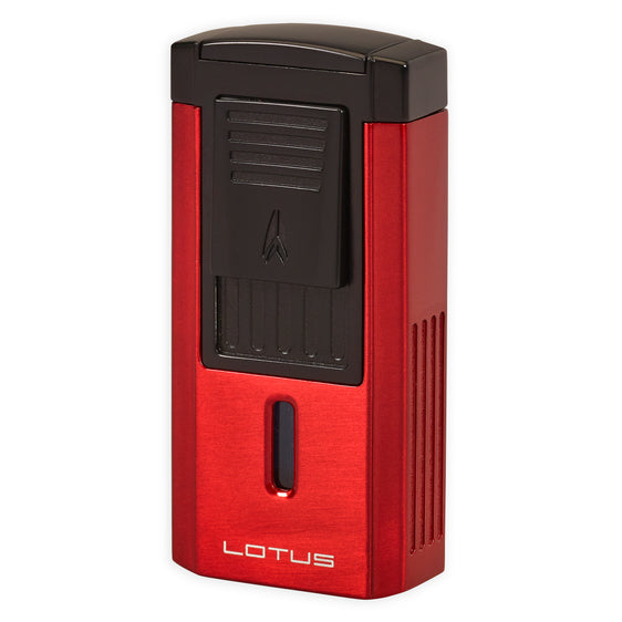 Lotus Duke V-Cutter & Lighter Lighter Lotus Red & Black  