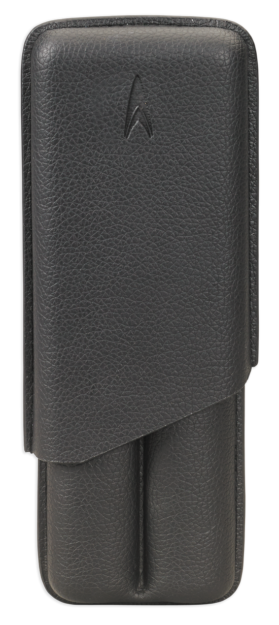Lotus 2-Stick Cigar Cases Textured Leather