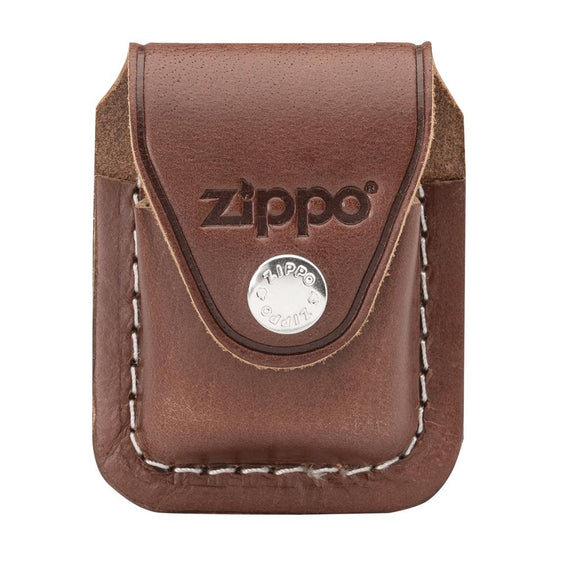 Zippo Brown Lighter Pouch with Clip Zippo Zippo   