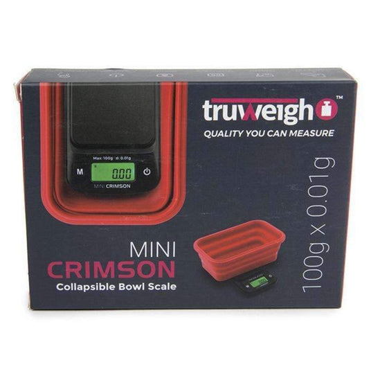 Truweigh Mini Crimson Collapsible Bowl Scale Cannabis Accessories Truweigh Red  