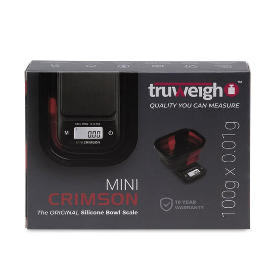 Truweigh Mini Crimson Collapsible Bowl Scale Cannabis Accessories Truweigh Red/ Black Tie-Dye  