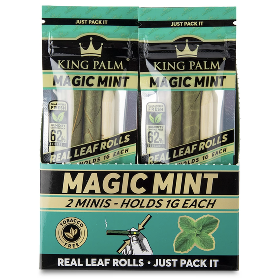 King Palm Mini Rolls Flavored - 2 Pack / 2 PC per Pack Cannabis Accessories King Palm Magic Mint  
