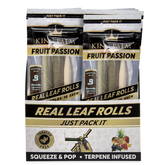 King Palm Mini Rolls Flavored - 2 Pack / 2 PC per Pack Cannabis Accessories King Palm Fruit Passion  