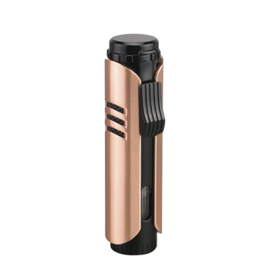 Vector Maxtech Single Flame Torch Lighter Lighter Vector Rose Gold Satin  