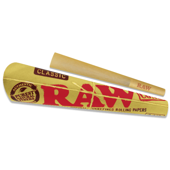 RAW Classic 1¼ Cones Cannabis Accessories Raw 6 Pack  