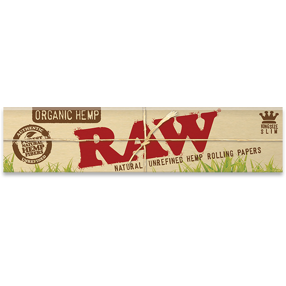 RAW Organic Kingsize Slim Rolling Papers Cannabis Accessories Raw 6 Pack  