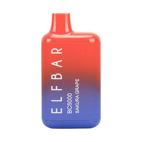 ELFBAR BC5000 - Disposable 13ml 5% Vape Juice ELFBAR Sakura Grape  
