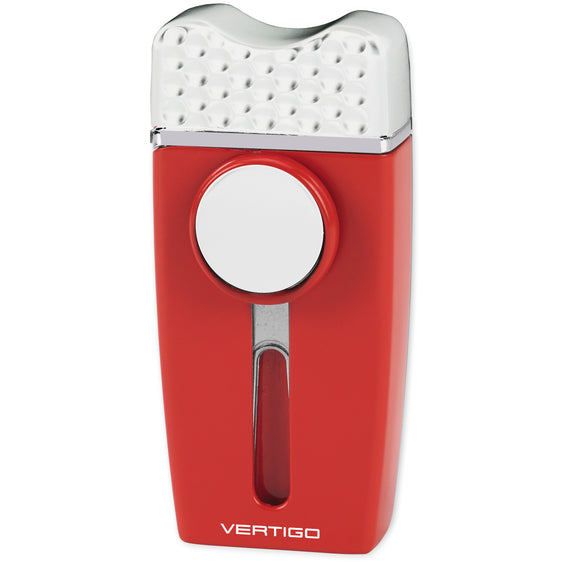 Vertigo Tee Time Golf Single Flame Torch Lighter Lighter Vertigo Red & White  