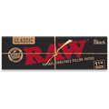 RAW Black Rolling Papers - 1¼ Cannabis Accessories Raw 6 Pack  