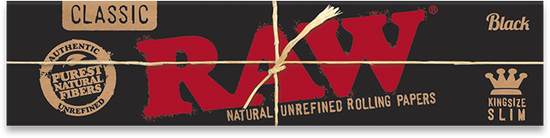 RAW Black Kingsize Slim Rolling Papers