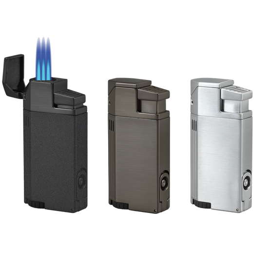 Vertigo Windsor Triple Torch Lighter w/ Cigar Punch