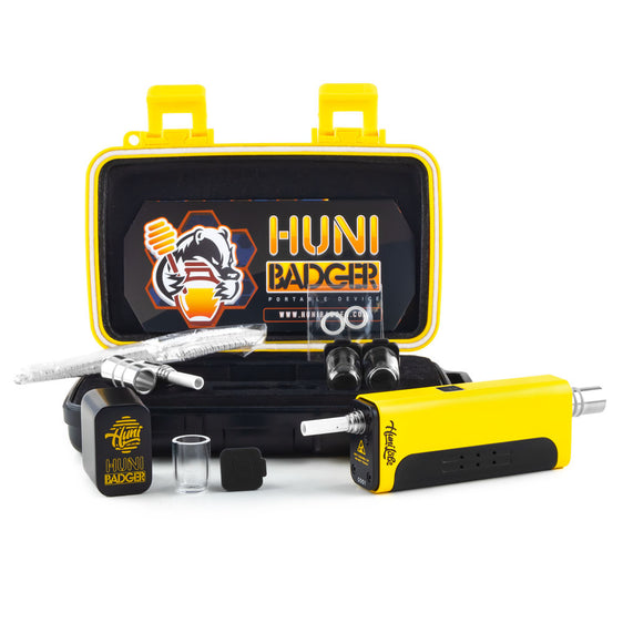 Huni Badger Portable Device - Nectar Collector Vaporizers Huni Badger Yellow (Limited Edition)  