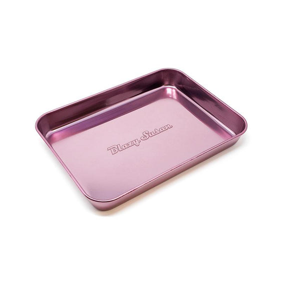 Blazy Susan Stainless Steel Rolling Tray Cannabis Accessories Blazy Susan Purple  