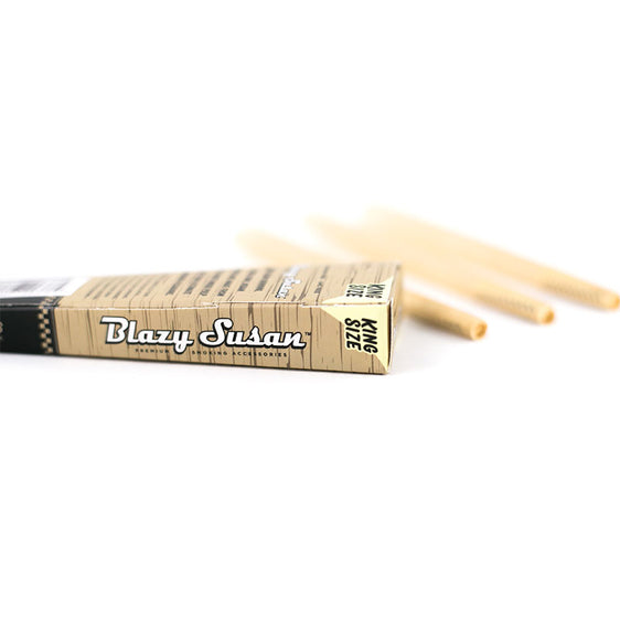 Blazy Susan Unbleached Pre Rolled Cones - King Size Cannabis Accessories Blazy Susan   