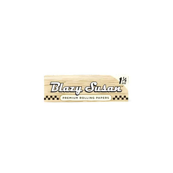 Blazy Susan Unbleached Rolling Papers - 1¼ Cannabis Accessories Blazy Susan   