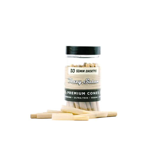 Blazy Susan Shorty Unbleached Pre Rolled Cones - 50 Count
