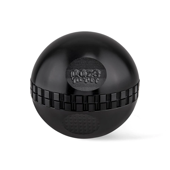 Ooze Saturn Globe Grinder - 4pc Cannabis Accessories Ooze Stealth Black  