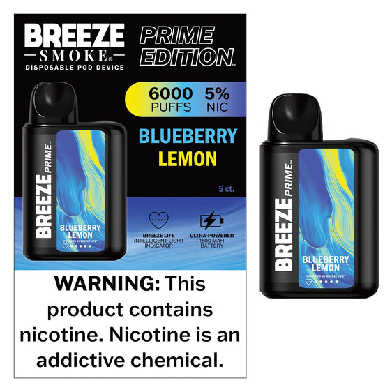 Breeze Prime Disposable Vape - 6000 Puffs