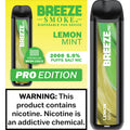 Breeze Pro Disposable Pod Vape Flavor - Lemon Mint