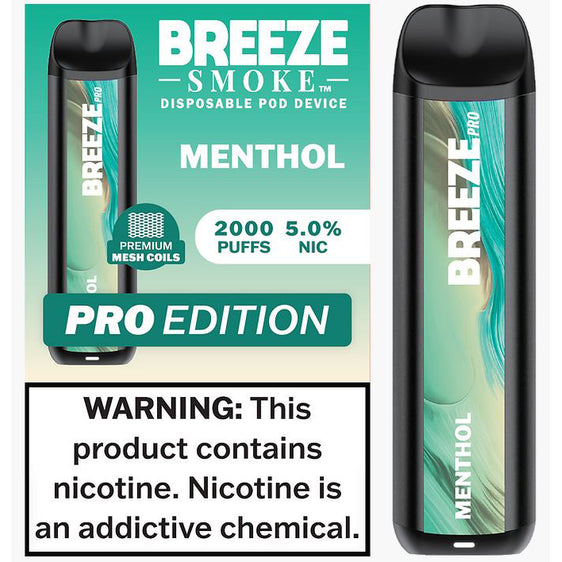 Breeze Pro Disposable Pod Vape Flavor - Menthol