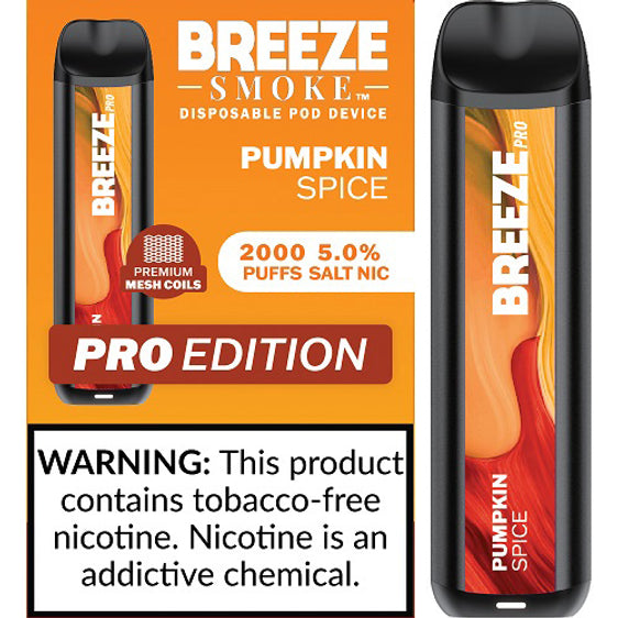 Breeze Pro Disposable Pod Vape Flavor - Pumpkin Spice