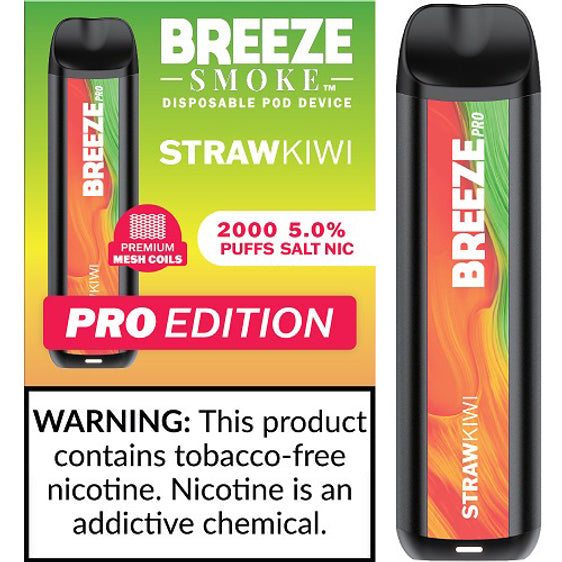 Breeze Pro Disposable Pod Vape Flavor - Strawberry Kiwi