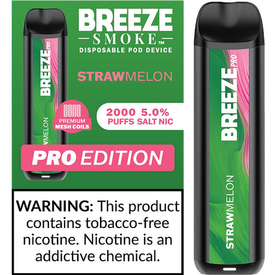Breeze Pro Disposable Pod Vape Flavor - Strawberry Melon