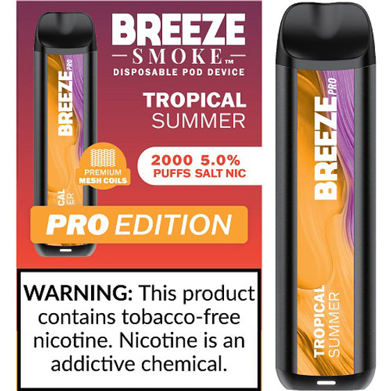 Breeze Pro Disposable Pod Vape Flavor - Tropical Summer
