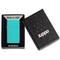 Zippo Lighter - Slim Flat Turquoise Zippo Zippo   