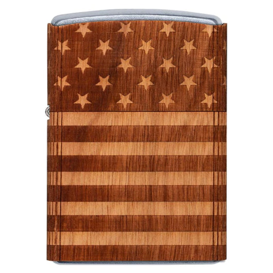 Zippo Lighter - Woodchuck USA American Flag Zippo Zippo   