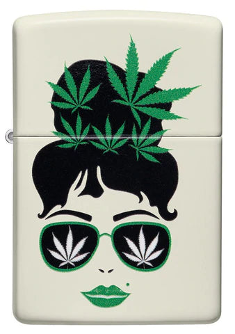 Zippo Lighter - Lady Cannabis