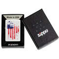 
Zippo Lighter - Splattered US Flag - Lighter USA