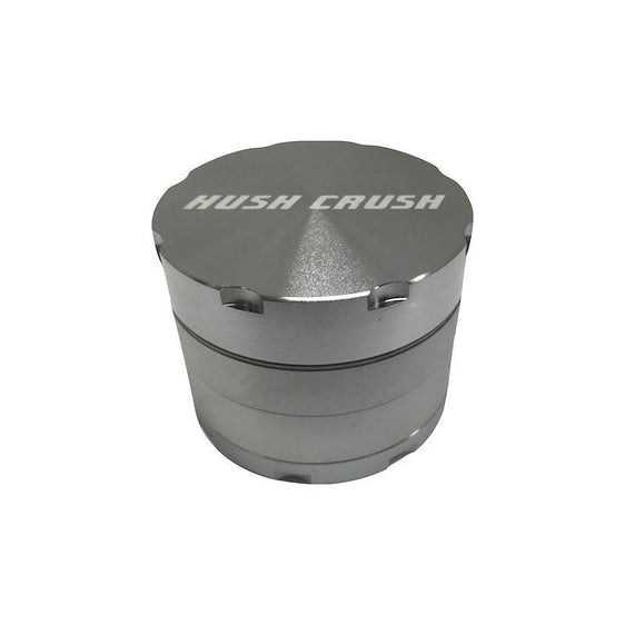 Hush Crush 2" 4-Piece Magnetized Herbal Grinder - Gray Cannabis Accessories Hush Crush   