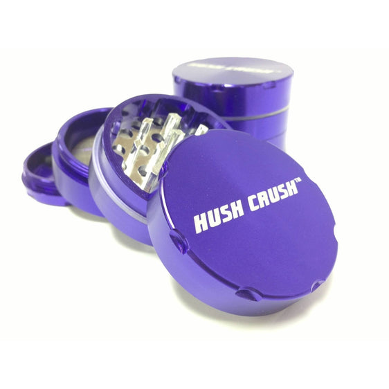 Hush Crush 2" 4-Piece Magnetized Herbal Grinder - Purple Cannabis Accessories Hush Crush   