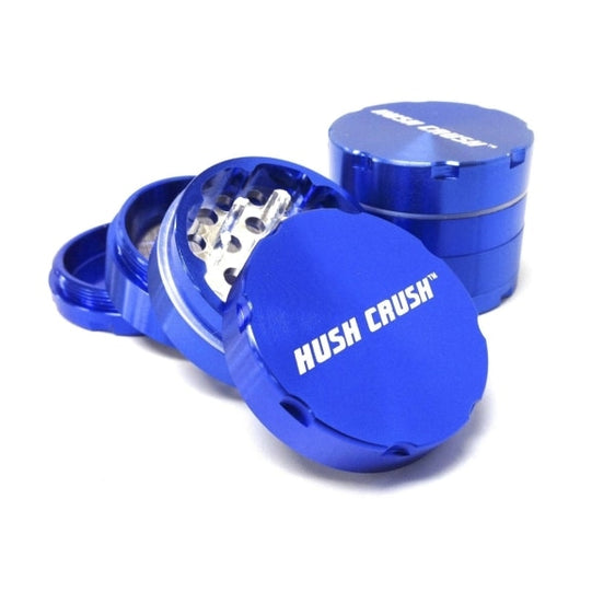 Hush Crush 2" 4-Piece Magnetized Herbal Grinder - Royal Blue Cannabis Accessories Hush Crush   