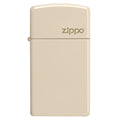 Zippo Lighter - Slim Flat Sand w/ Zippo Logo Zippo Zippo   