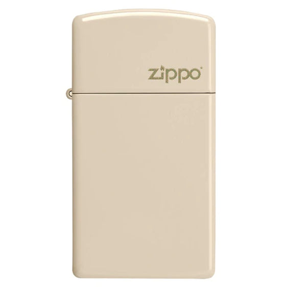 Zippo Lighter - Slim Flat Sand w/ Zippo Logo Zippo Zippo   