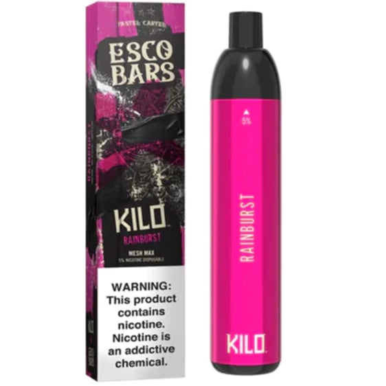 Kilo Esco Bars 4000 Puff Mesh - Disposable Pod Vape Vape Juice Esco Bars Rainburst  
