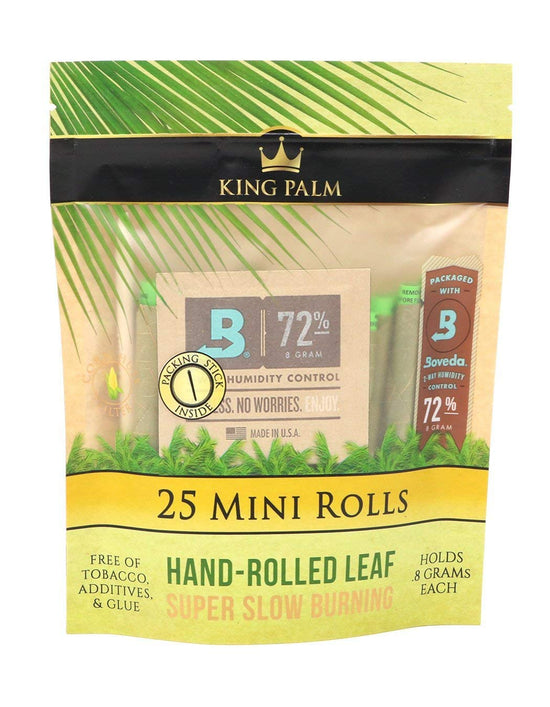 King Palm 25 Mini Rolls (25 Pack)