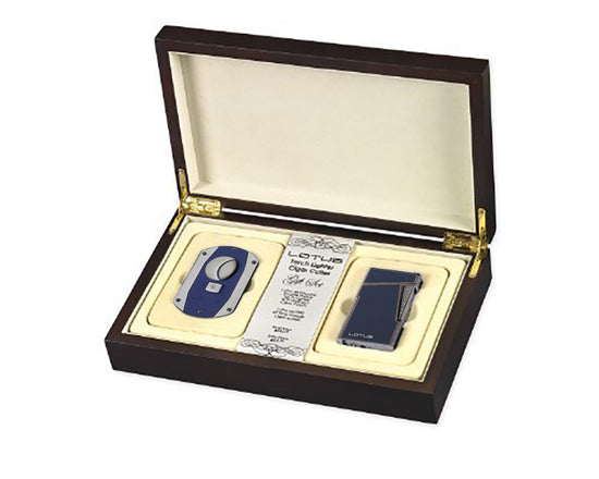 Lotus L43 Apollo Lighter and CUT 300 Gift set - Blue Lacquer