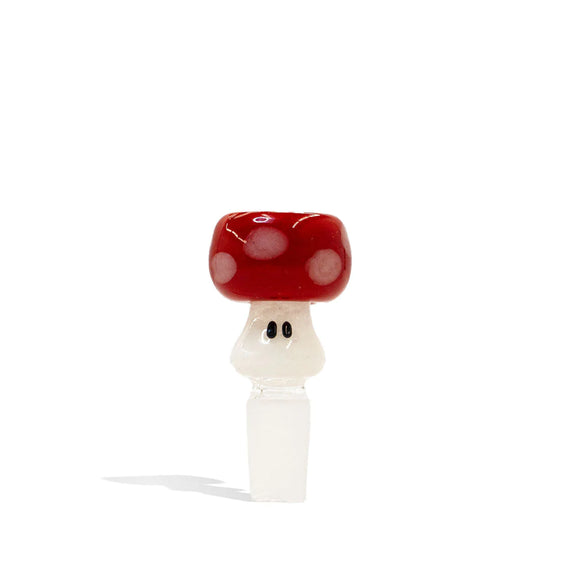 UV Red Mushroom 14mm Bowl - Empire Glassworks Cannabis Accessories Empire Glassworks   