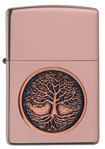 Zippo Lighter -  Tree Of Life Emblem