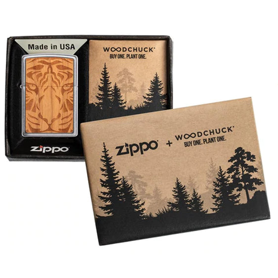 Zippo Lighter - Woodchuck Cherry Tiger Head Zippo Zippo   