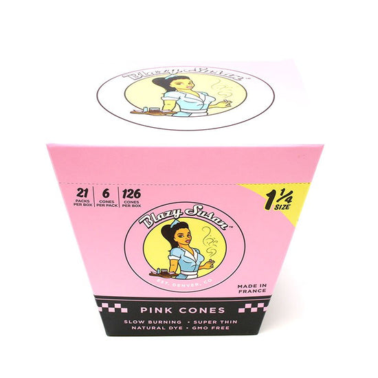 Blazy Susan Pink Pre Rolled Cones - 1¼
