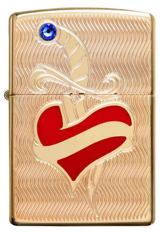 Zippo Lighter - Heart and Sword