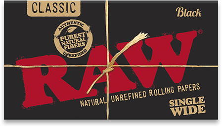 RAW Black Single Wide Double Feed Rolling Papers