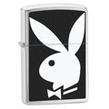 Zippo Lighter - Black / White Playboy Zippo Zippo   