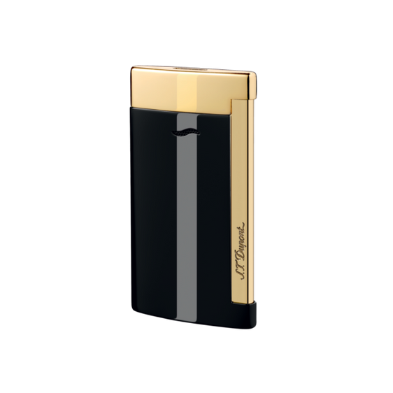 S.T. Dupont Lighter Slim 7 - Gold Finish Lighter S.T. Dupont Black & Gold Finishes  