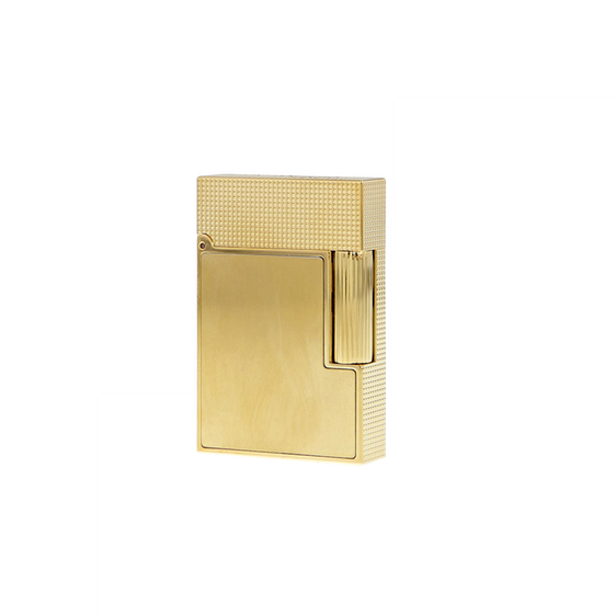 S.T. Dupont Small Ligne 2 Lighter S.T. Dupont Brushed Yellow Gold  